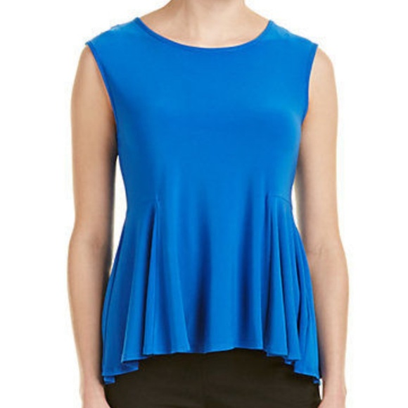 Cynthia Steffe Tops - {NWT} CeCe by Cynthia Steffe • Blue Peplum Top